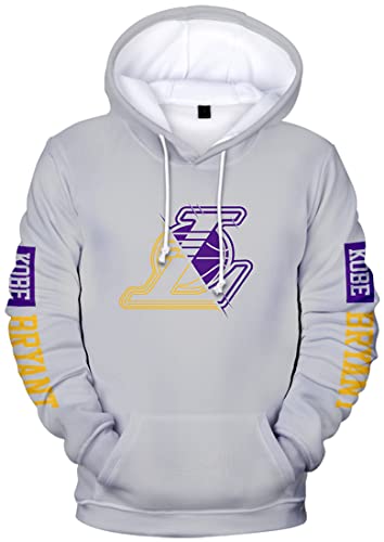 NIUHE Herren Kapuzenpullover Kobe Bryant Mamba mit 3D-Druck Sport Sweatshirt Fashion Hoodies mit Tasche Casual(2 E10853,XS) von NIUHE