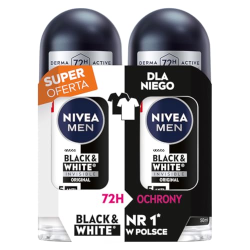 NIVEA MEN Black&White Invisible Original Antitranspirant in Kugel, 2x50ml NIVEA MEN Black&White Invisible Original Antitranspirant in Kugel, 2x50ml von NIVEA MEN