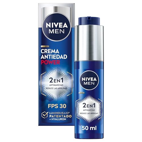 NIVEA MEN POWER 2-in-1 Anti-Flecken- und Anti-Falten-Feuchtigkeitscreme, Anti-Aging Gesichtscreme mit FP30 Schutz, Sonnencreme mit Luminous 630 und Hyaluronsäure, 50 ml NIVEA MEN POWER 2-in-1 Anti-Flecken- und Anti-Falten-Feuchtigkeitscreme, Anti-Aging Gesichtscreme mit FP30 Schutz, Sonnencreme mit Luminous 630 und Hyaluronsäure, 50 ml von NIVEA MEN