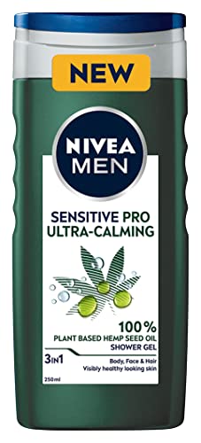 NIVEA MEN Sensitive Pro Dusch-Shampoo, milder Duschschaum für Körper, Gesicht und Haare, Herrenshampoo für empfindliche Haut mit Hanfsamenöl, 1 x 250 ml NIVEA MEN Sensitive Pro Dusch-Shampoo, milder Duschschaum für Körper, Gesicht und Haare, Herrenshampoo für empfindliche Haut mit Hanfsamenöl, 1 x 250 ml von NIVEA MEN