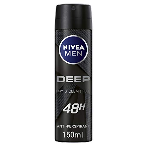 Nivea Men Deodorant, schwarz anthrazit Deo Antitranspirant Spray, Deep Clean, 150 ml Nivea Men Deodorant, schwarz anthrazit Deo Antitranspirant Spray, Deep Clean, 150 ml von NIVEA MEN