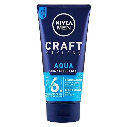 6 Stück Aqua Gel für Wet Look Wet Look Nasseffekt Nivea für Herren von NIVEA