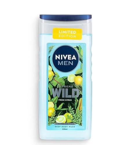 6er Pack - Nivea Men Duschgel Extreme Wild - Frische Zitrusfrüchte - 250ml von NIVEA