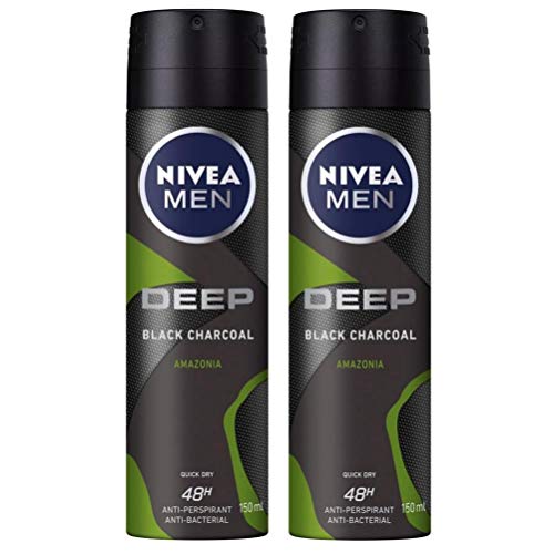 NIVEA Deo Men Spray Deep Amazonia 150ML (Pack of 3) von NIVEA