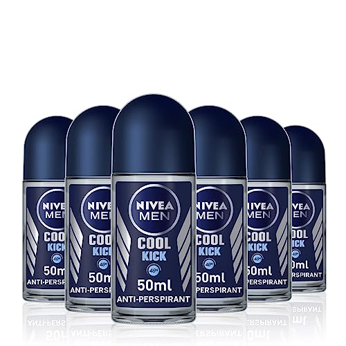 NIVEA Men "Cool Kick" Deo Roll-on, Anti-Perspirant - 6er Pack (6 x 50 ml) von NIVEA