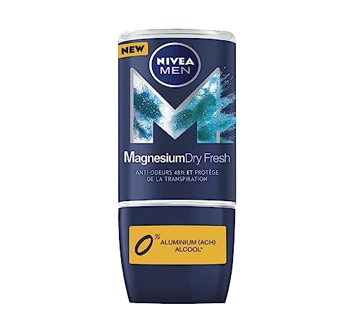 NIVEA Men Magnesium Dry Fresh Deodorant Roll-on, 1 x 50 ml, Anti-Transpirant ohne Aluminiumsalze, Roll-On, 48 Stunden Frischegefühl von NIVEA