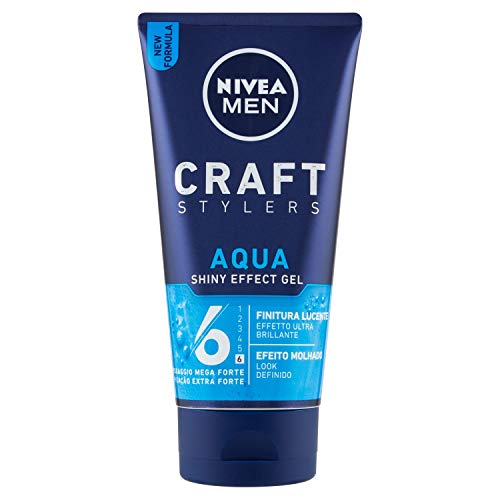 NIVEA Men Wet Look Gel Aqua, Haargel, Mega stark, 2er Pack (2 x 150 ml) von NIVEA