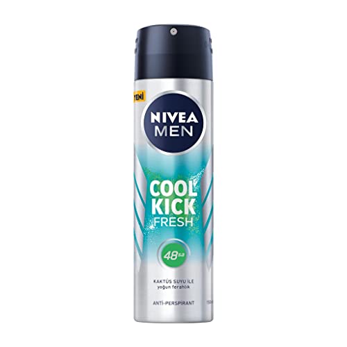 Nivea Men Cool Kick Fresh Spray Deodorant 150 ml 1 Pack (1 x 150 ml) von NIVEA