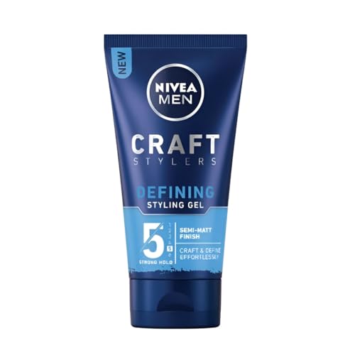 Nivea Men Craft Stylers Matte Look Wet Effect Long-lasting Fixation Natural Look Provides Easy and Flexible Modeling Contains Invisible Styling Polymers 150ml (Pack of 3) von NIVEA