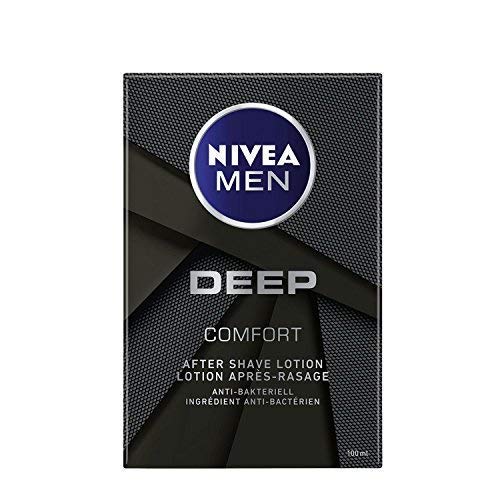 Nivea Men Deep Comfort, After Shave Lotion, Antibakteriell, 4er Pack, (4 x 100ml) von NIVEA