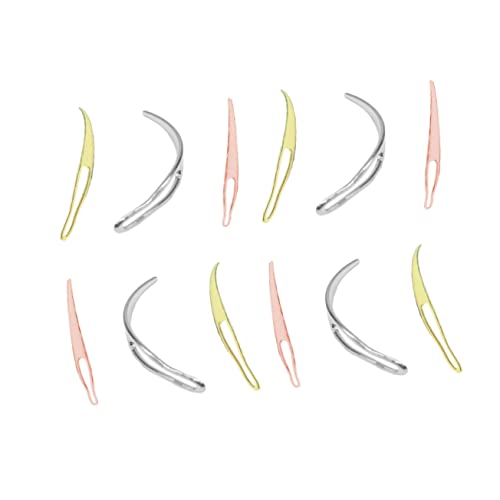 NIYANGLE 12Stücke Teiliges Haarverlängerung Häkelnadeln Nadelwerkzeug Gold Silber Roségold für Perücken und Extensions für Salon und Heimgebrauch NIYANGLE 12Stücke Teiliges Haarverlängerung Häkelnadeln Nadelwerkzeug Gold Silber Roségold für Perücken und Extensions für Salon und Heimgebrauch von NIYANGLE