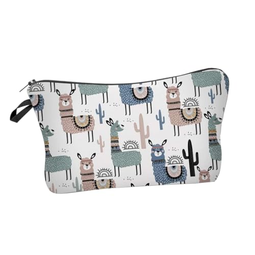 NIYANGLE 1Stück Damen Multifunktionale Kosmetiktasche mit Robustem Reißverschluss Digitaldruck Alpaka Design Leicht und Langlebig für Aufbewahrung NIYANGLE 1Stück Damen Multifunktionale Kosmetiktasche mit Robustem Reißverschluss Digitaldruck Alpaka Design Leicht und Langlebig für Aufbewahrung von NIYANGLE