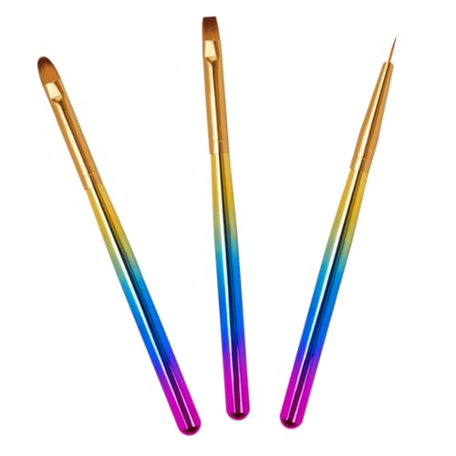 NIYANGLE 1satz Teiliges Nail Art Pinselset Bunte Malpinsel Für Kreative Nagelkunst Für Maniküre Und Nail Art Hochwertige Nylonborsten Wiederverwendbar Und Leicht Zu Reinigen NIYANGLE 1satz Teiliges Nail Art Pinselset Bunte Malpinsel Für Kreative Nagelkunst Für Maniküre Und Nail Art Hochwertige Nylonborsten Wiederverwendbar Und Leicht Zu Reinigen von NIYANGLE