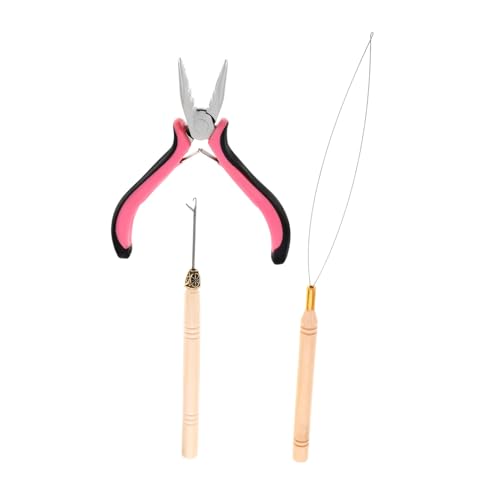 NIYANGLE 3stücke Teiliges Für Haarverlängerungen Mit Multifunktionswerkzeugen Bead Looper Haarverlängerungszange Und Häkelnadel Hochwertige Edelstahlwerkzeuge Für Hairstyling NIYANGLE 3stücke Teiliges Für Haarverlängerungen Mit Multifunktionswerkzeugen Bead Looper Haarverlängerungszange Und Häkelnadel Hochwertige Edelstahlwerkzeuge Für Hairstyling von NIYANGLE