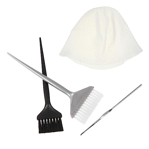 NIYANGLE 4Stücke Wiederverwendbare Silikon Haarfärbemütze Teiliges Färbeset mit Häkelnadel Bürsten für Professionelle Ergebnisse im Salon oder Zuhause für Haarfarbe NIYANGLE 4Stücke Wiederverwendbare Silikon Haarfärbemütze Teiliges Färbeset mit Häkelnadel Bürsten für Professionelle Ergebnisse im Salon oder Zuhause für Haarfarbe von NIYANGLE