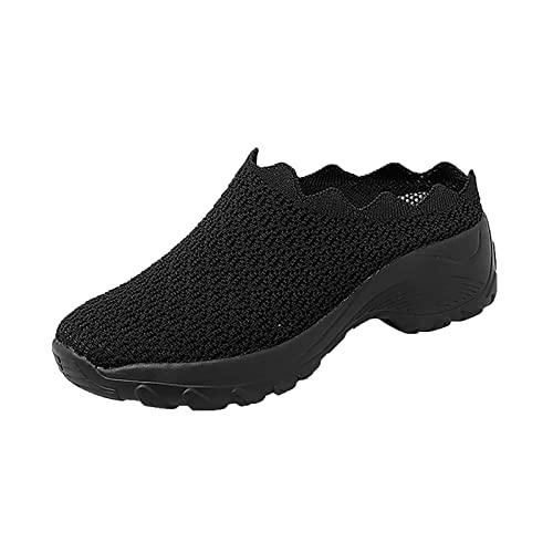 NKPUYT Orthopädische Schuhe Damen Sneaker Sportschuhe Slip on Turnschuhe Leicht Bequeme Freizeitschuhe Ohne Schnuersenkel Laufschuhe Casual Sneaker Plateau Wanderschuhe Outdoor Fitness Schuhe von NKPUYT