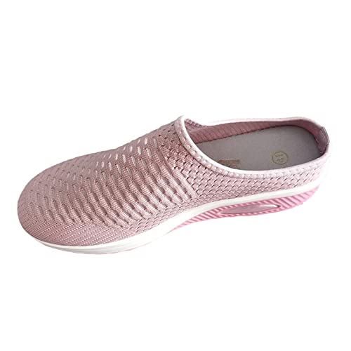 NKPUYT Orthopädische Schuhe Damen Sneaker Sportschuhe Slip on Turnschuhe Leicht Bequeme Freizeitschuhe Plateau Pantoletten Casual Sneaker Mesh Atmungsaktiv Gartenschuhe Outdoor Walkingschuhe von NKPUYT