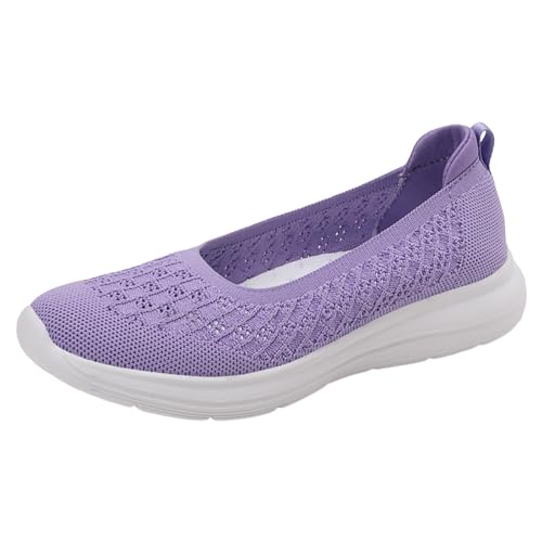 NKPUYT Orthopädische Schuhe Damen Sneaker Sportschuhe Slip on Turnschuhe Leicht Bequeme Laufschuhe Plateau Freizeitschuhe Casual Sneaker Ohne Schnuersenkel Schlupfschuhe Outdoor Fitness Schuhe von NKPUYT