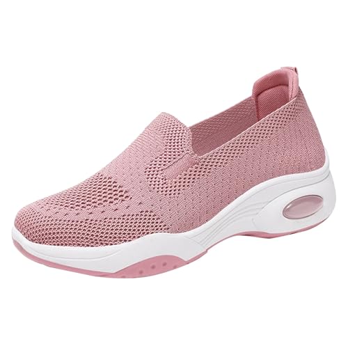 NKPUYT Orthopädische Schuhe Damen Sneaker Turnschuhe Slip on Sportschuhe Leicht Bequeme Freizeitschuhe Plateau Laufschuhe Casual Sneaker Ohne Schnuersenkel Straßenlaufschuhe Outdoor Fitness Schuhe von NKPUYT