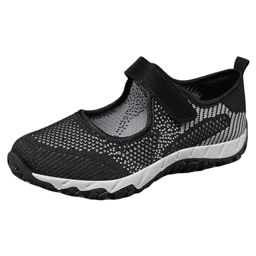 NKPUYT Orthopädische Schuhe Damen Sneaker Turnschuhe Slip on Sportschuhe Leicht Bequeme Laufschuhe Ohne Schnuersenkel Freizeitschuhe Casual Sneaker Mesh Atmungsaktiv Sommerschuhe Memory Foam Schuhe von NKPUYT