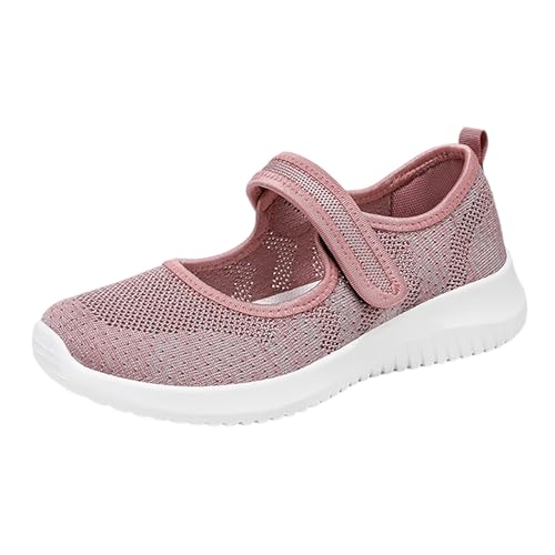 NKPUYT Orthopädische Schuhe Damen Sneaker Turnschuhe Slip on Sportschuhe Leicht Bequeme Walkingschuhe Mesh Atmungsaktiv Laufschuhe Casual Sneaker Ohne Schnuersenkel Wanderschuhe Memory Foam Schuhe von NKPUYT