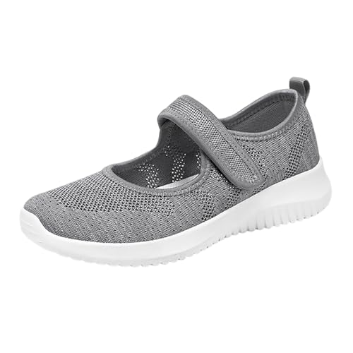 NKPUYT Orthopädische Schuhe Damen Sneaker Turnschuhe Slip on Sportschuhe Leicht Bequeme Walkingschuhe Mesh Atmungsaktiv Laufschuhe Casual Sneaker Ohne Schnuersenkel Wanderschuhe Memory Foam Schuhe von NKPUYT