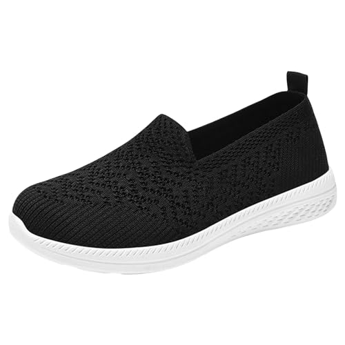 NKPUYT Orthopädische Schuhe Damen Sneaker Turnschuhe Slip on Sportschuhe Leicht Bequeme Walkingschuhe Ohne Schnuersenkel Laufschuhe Casual Sneaker Plateau Schlupfschuhe Outdoor Fitness Schuhe von NKPUYT