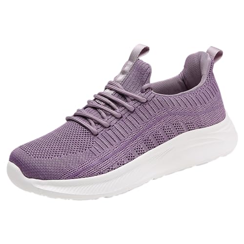 NKPUYT Schuhe Damen Sommer Slip on Sneaker Leichtgewicht Wanderschuhe Mesh Atmungsaktiv Freizeitschuhe Ohne Schnuersenkel Sportschuhe Plateau Laufschuhe Outdoor Fitness Schuhe Schlupfschuhe von NKPUYT