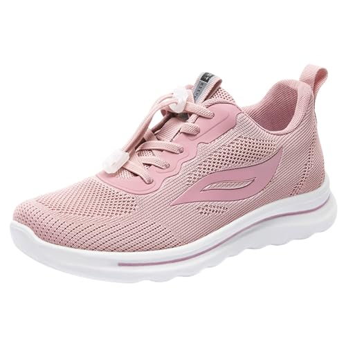 NKPUYT Schuhe Damen Sommer Slip on Turnschuhe Leichtgewicht Sportschuhe Mesh Atmungsaktiv Laufschuhe Ohne Schnuersenkel Wanderschuhe Plateau Freizeitschuhe Outdoor Fitness Schuhe Schlupfschuhe von NKPUYT