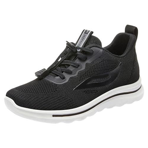 NKPUYT Schuhe Damen Sommer Slip on Turnschuhe Leichtgewicht Sportschuhe Mesh Atmungsaktiv Laufschuhe Ohne Schnuersenkel Wanderschuhe Plateau Freizeitschuhe Outdoor Fitness Schuhe Schlupfschuhe von NKPUYT