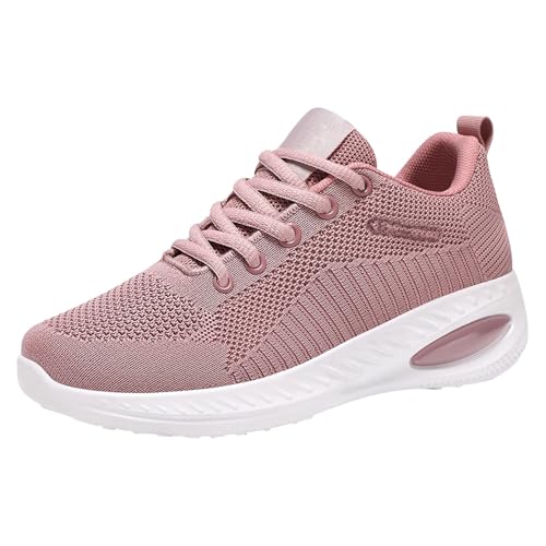 NKPUYT Schuhe Damen Sommer Slip on Turnschuhe Leichtgewicht Sportschuhe Plateau Laufschuhe Mesh Atmungsaktiv Wanderschuhe rutschfest Walkingschuhe Outdoor Fitness Schuhe Schlupfschuhe Walkingschuhe von NKPUYT