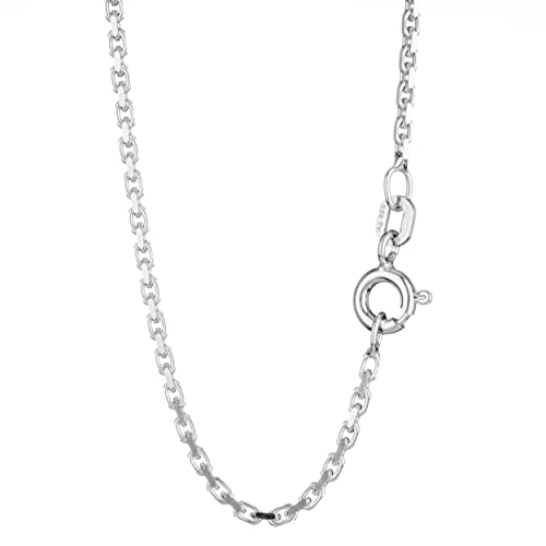 NKlaus 38cm Ankerkette 925 Silber elegante Halskette Breite: 1,6mm Collier 3,9g schwer 2305 von NKlaus