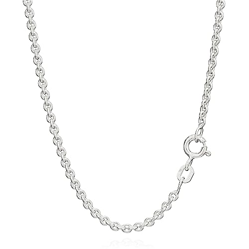 NKlaus 45cm Ankerkette 925 Silber elegante Halskette Breite: 2,4mm Collier 6g schwer 3517 von NKlaus