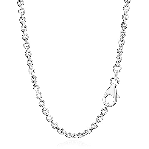 NKlaus 45cm Ankerkette 925 Silber elegante Halskette Breite: 2,8mm Collier 7,8g schwer 3524 von NKlaus