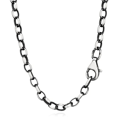 NKlaus 45cm Erbskette 925 Silber elegante Halskette Breite: 3,1mm Collier 6,41g schwer 13864 von NKlaus