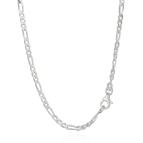 NKlaus 55cm Figarokette 925 Silber elegante Halskette Breite: 2,5mm Collier 7,5g schwer 5234 von NKlaus