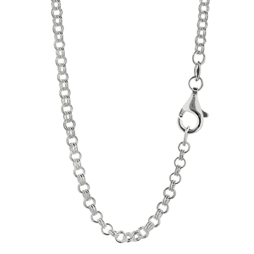 NKlaus 55cm Ankerkette 925 Silber elegante Halskette Breite: 2,4mm Collier 6,2g schwer 13029 von NKlaus