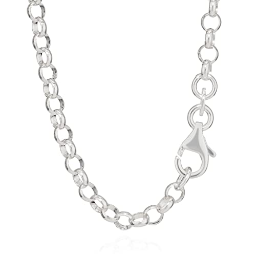 NKlaus 45cm Erbskette 925 Silber elegante Halskette Breite: 3,0mm Collier 5,5g schwer 5645 von NKlaus