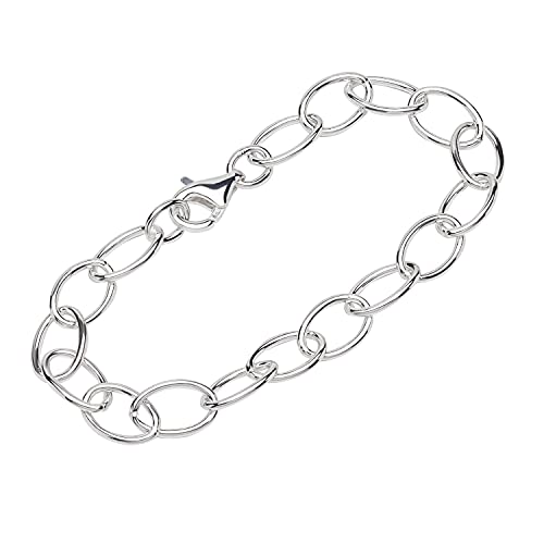 NKlaus Armband 925 Sterling Silber 19cm Gliederkette Damen Armbandkette designer Kette 12477 von NKlaus