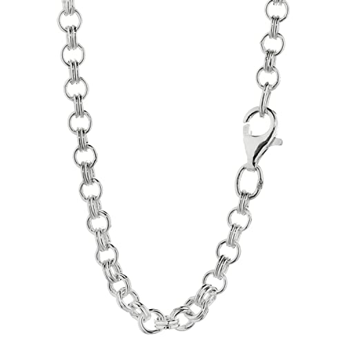 NKlaus 55cm Ankerkette 925 Silber elegante Halskette Breite: 3,1mm Collier 13,4g schwer 13036 von NKlaus