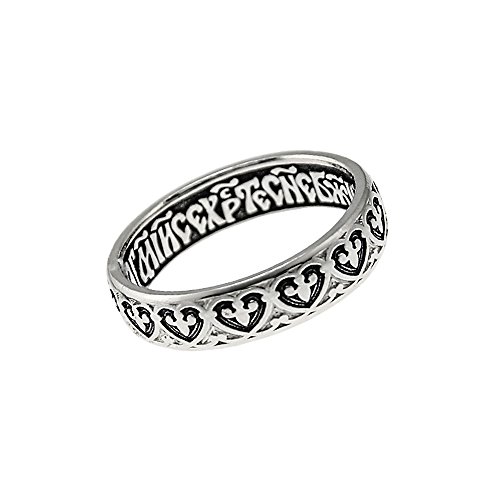 NKlaus Sterlingsilber Silber Ring 925 Orthodoxe Größe 20,5 Rette und Schutz 4724 von NKlaus