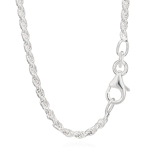 NKlaus 50cm Kordelkette 925 Silber elegante Halskette Breite: 2,0mm Collier 6,8g schwer 5698 von NKlaus