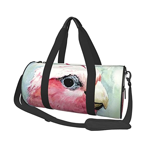 Australian Galah Cockatoo Reisetasche, große Sporttasche, multifunktionale Übernachtungstasche für Männer und Frauen von NLWQEKV