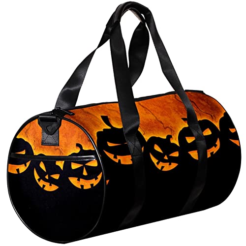 Turnbeutel, kleine Reisetasche, Sport-Einkaufstasche für Yoga, Laternen-Halloween-Kürbis, Outdoor-Fitnesstasche, Handgepäcktasche von NLWQEKV