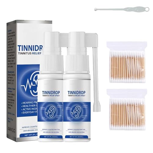 Luhaka Tinnidrop Tinnitus Relief Spray, Tinnitus Relief for Ringing Ears, Tinnitus Relief Spray, Ear Tinnitus Relief for Relieves Tinnitus, Ear Back, Ear Discomfort (2pcs) von NNBWLMAEE