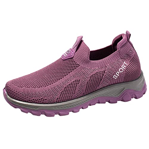 Damen Slip On Sneaker Memory Foam Walkingschuhe Turnschuhe Fitness Gym Sportschuhe Bequeme Schlupfschuhe Sneaker Damen schwarz elegant Pinke Sandalen Damen Damen Laufschuhe mit guter dämpfung von NNGOTD