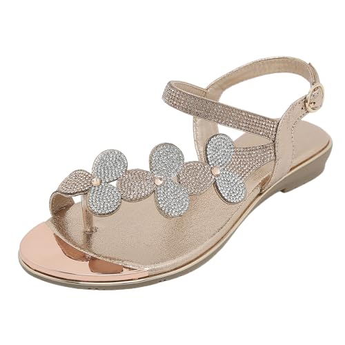 Flip Flops Damen Sommer Flach Zehentrenner Blumen Badelatschen rutschfest Badeschlappen Indoor Outdoor Hausschuhe Größe 36-41 EU Schuhe Damen Sommer Sneaker beige Sandalen Damen Plateau Stiefel Damen von NNGOTD