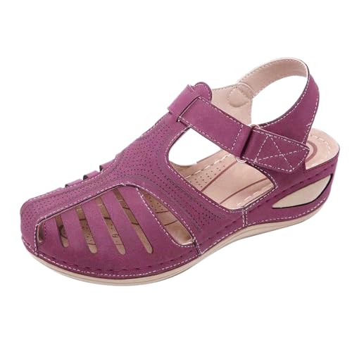 Flip Flops Damen Weich Leder Stoff Badelatschen Yoga Matte Fußbett Sandalen Sommer Strand Zehentrenner rutschfest Badesandalen Frauen Sneaker Damen hoch Pinke Sandalen Damen Schlupfschuhe Damen von NNGOTD