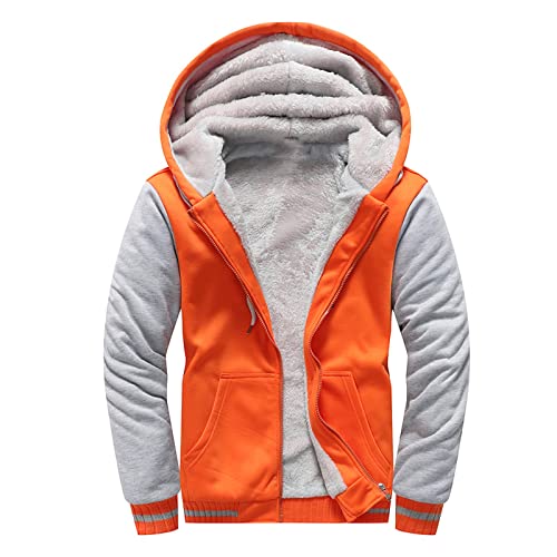 NNGOTD Herren Jacke Winter Sale Fell Mantel Herren lang Leder Jacke Herren Leder mit Kaputze Sweatjacke Herren lang Herren Parka floryday Pullover Herren Baumwolle mit Kapuze von NNGOTD