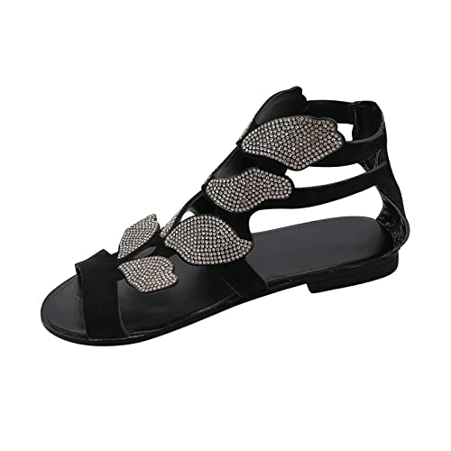 Pantoletten Damen mit Fussbett Sandalen Flach Rutschfest Sommer Badelatschen Lässig EVA Slides Erwachsene Schlappen sneaker damen glitzer sandalen damen sommer zehentrenner plateau stiefel damen von NNGOTD